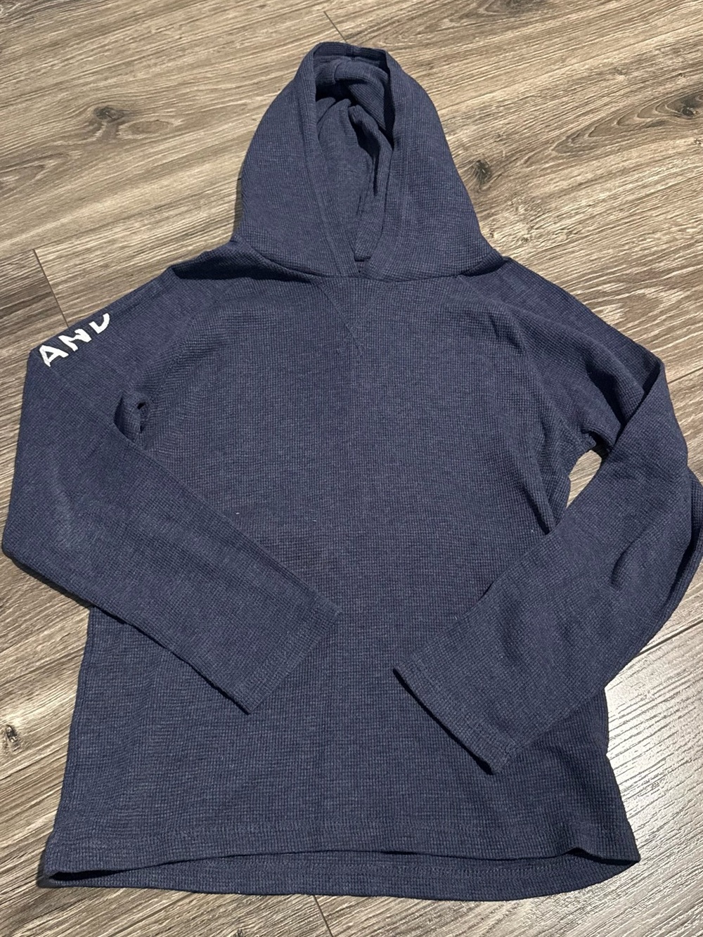 Lucky Brand Navy Blue Long Sleeve Hooded Tee